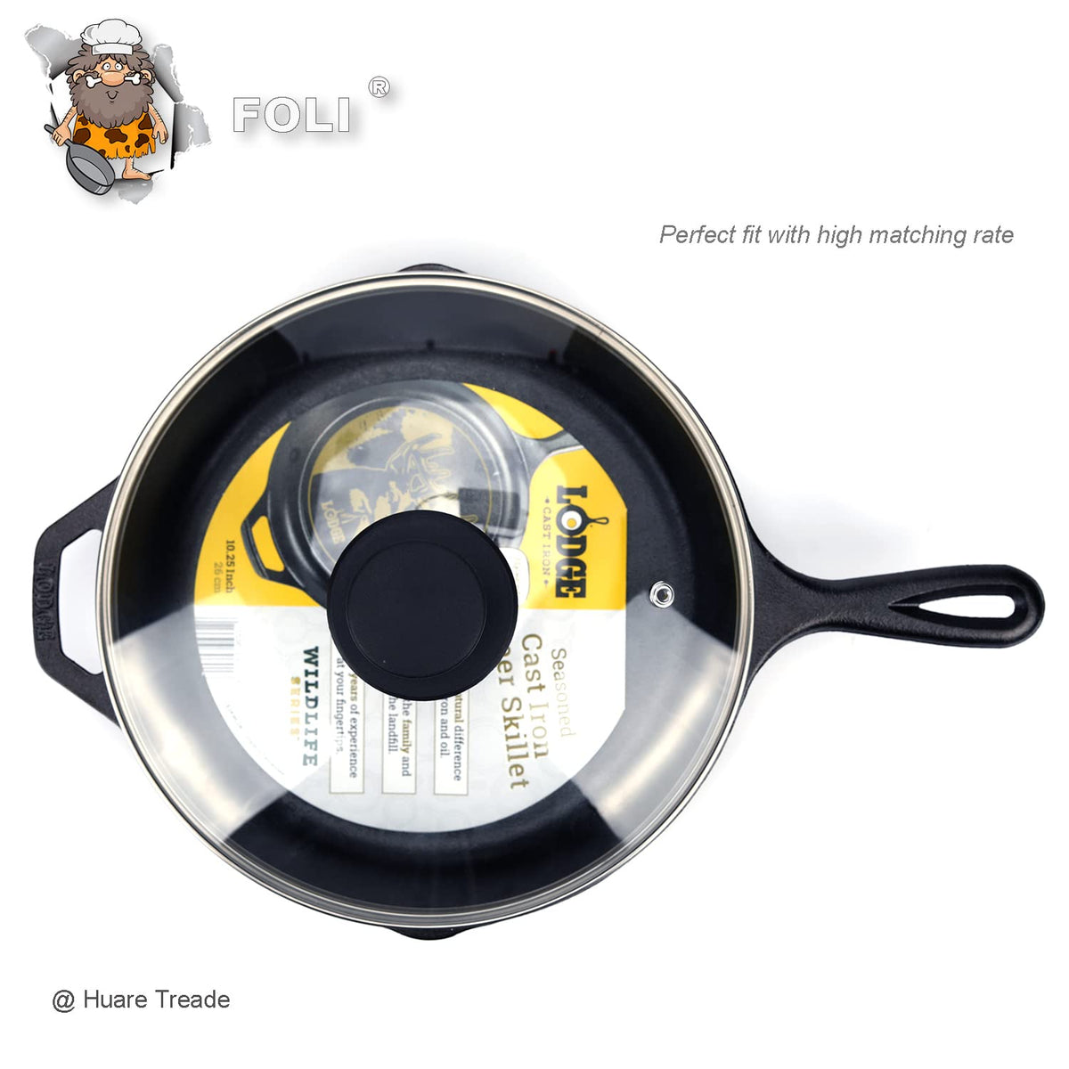 10.25 Inch Tempered Glass Lid with Steam Vent G9346