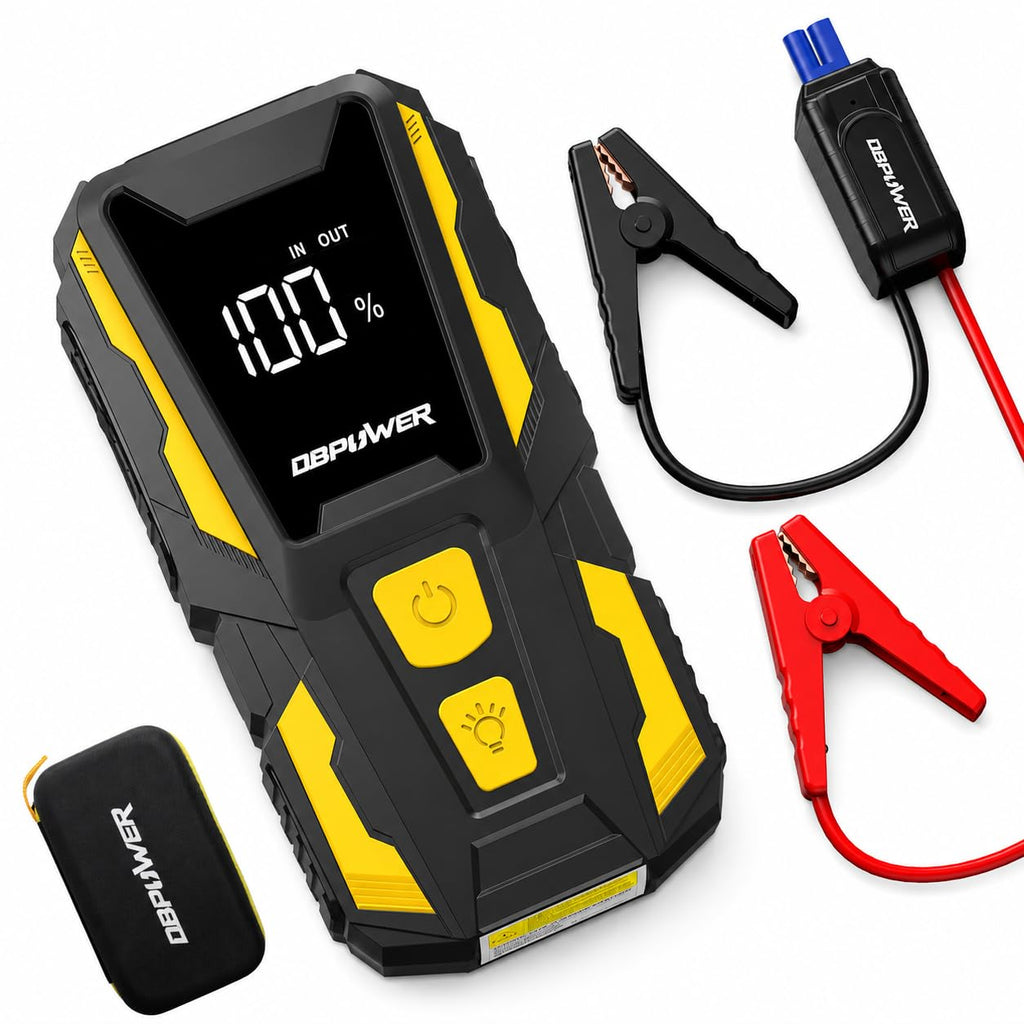 5000A 74Wh 12V Portable Jump Starter with LED Light and Storage Case B3515