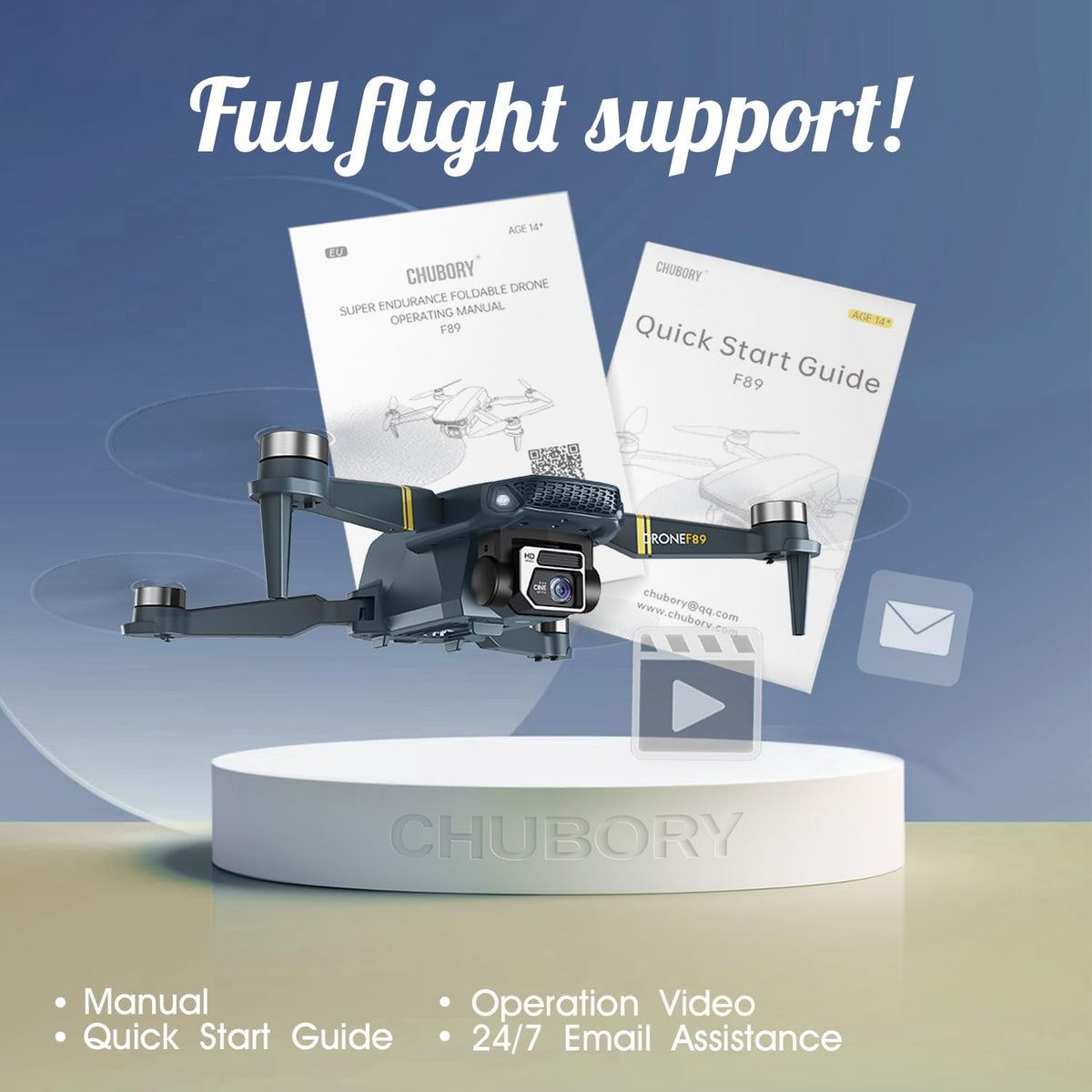 4K Camera Drone with 3 Batteries B6474