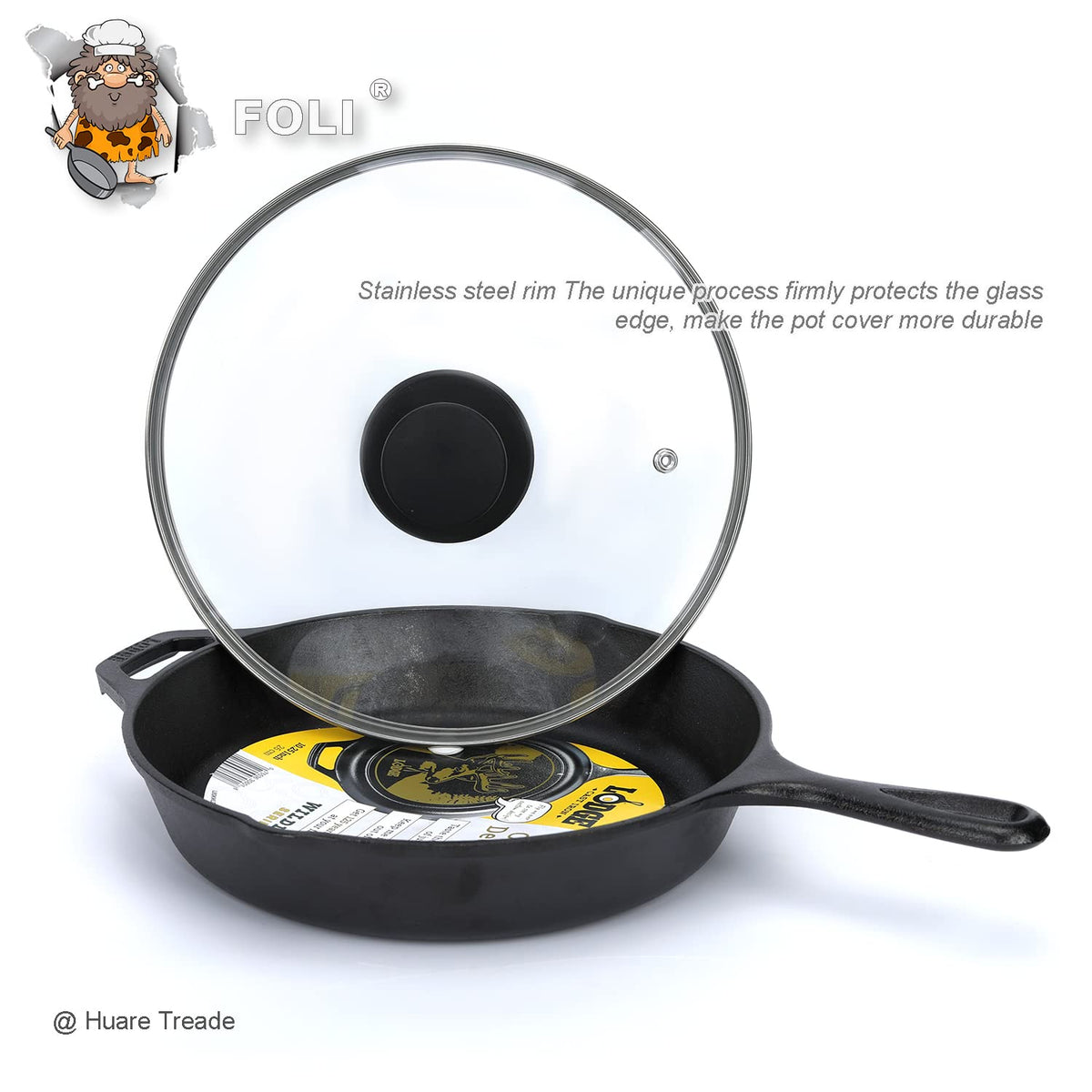 10.25 Inch Tempered Glass Lid with Steam Vent G9346