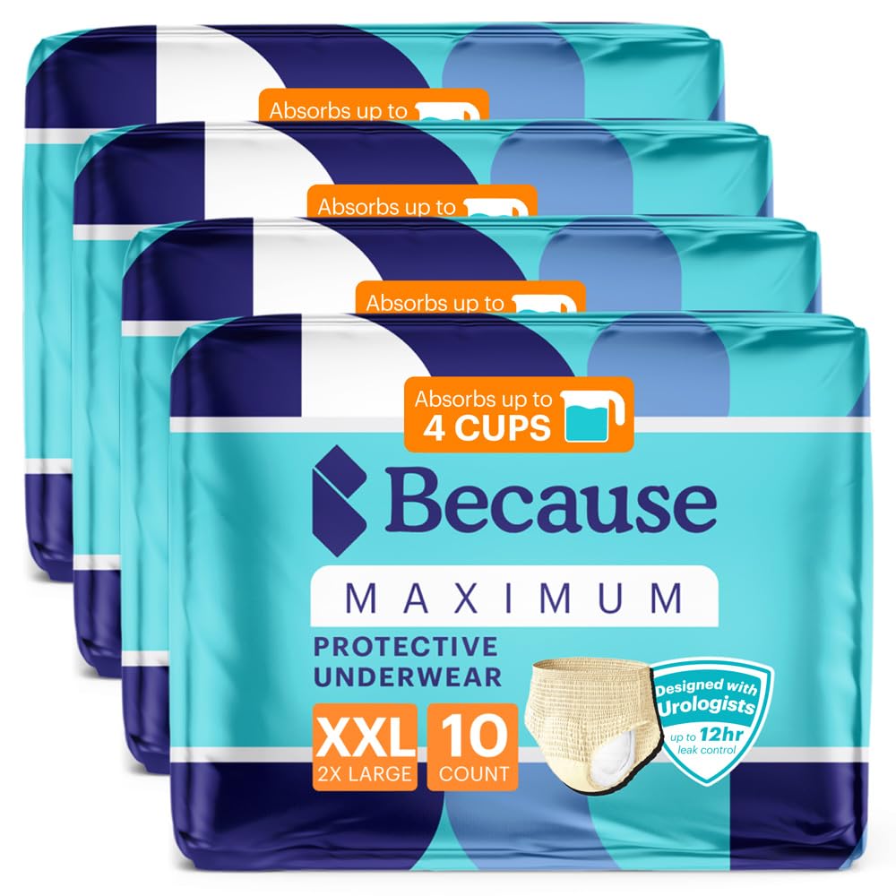 Beige XXLarge Disposable Incontinence Underwear 40 Count U955025
