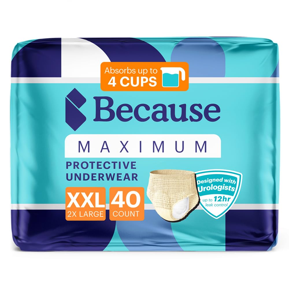 Beige XXLarge Disposable Incontinence Underwear 40 Count U955025