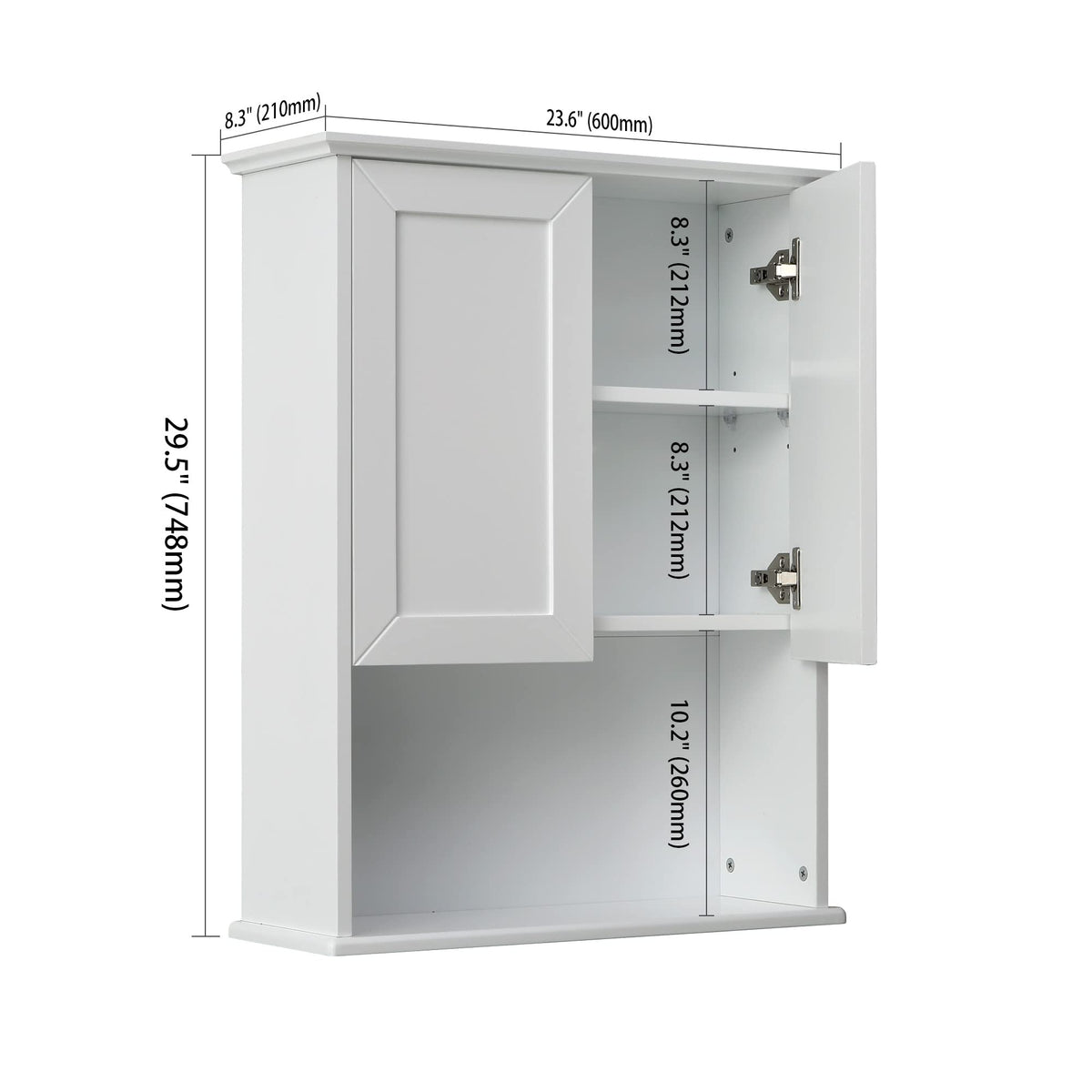 Bathroom Wall Medicine Cabinet with Soft-Close Hinges T829