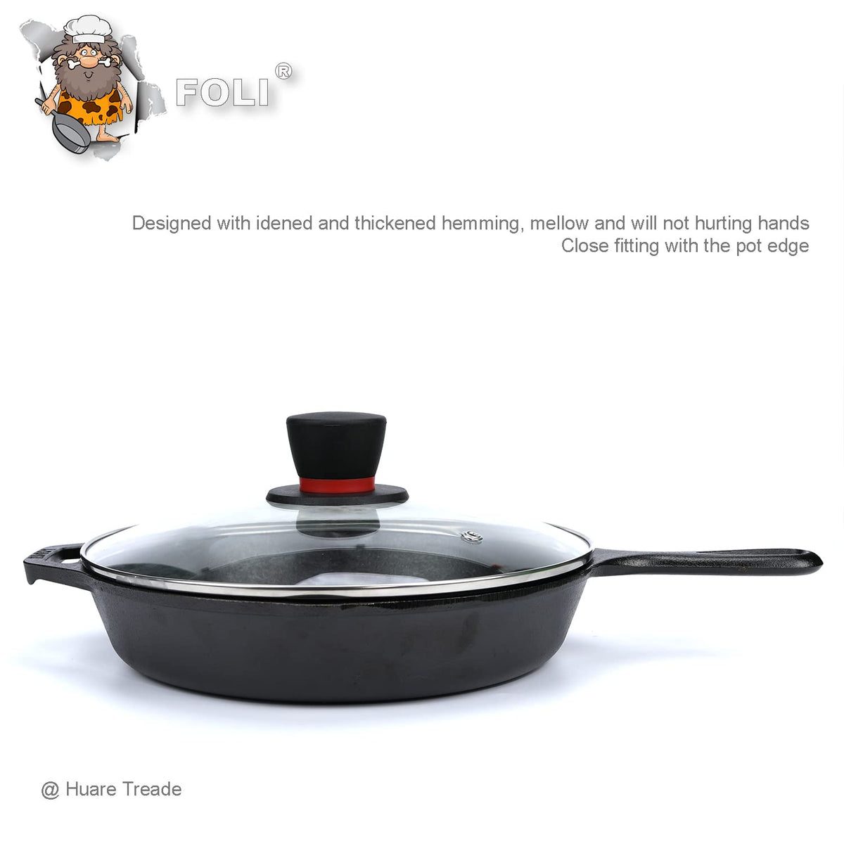 10.25 Inch Tempered Glass Lid with Steam Vent G9346