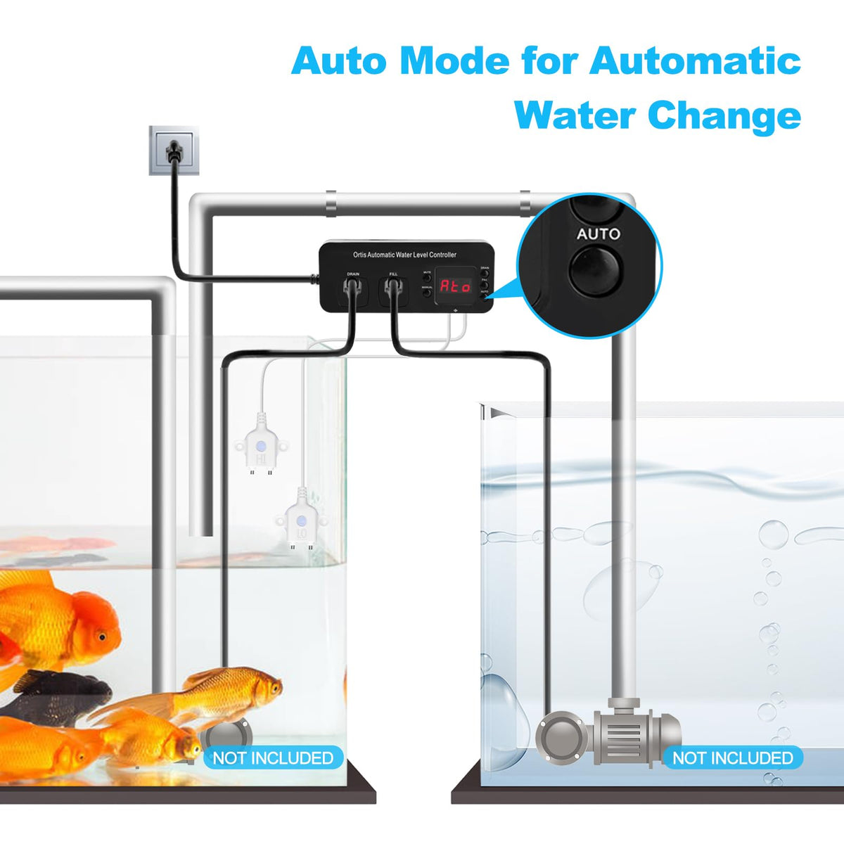 Automatic Water Level Controller for Aquarium Fish Tank A159