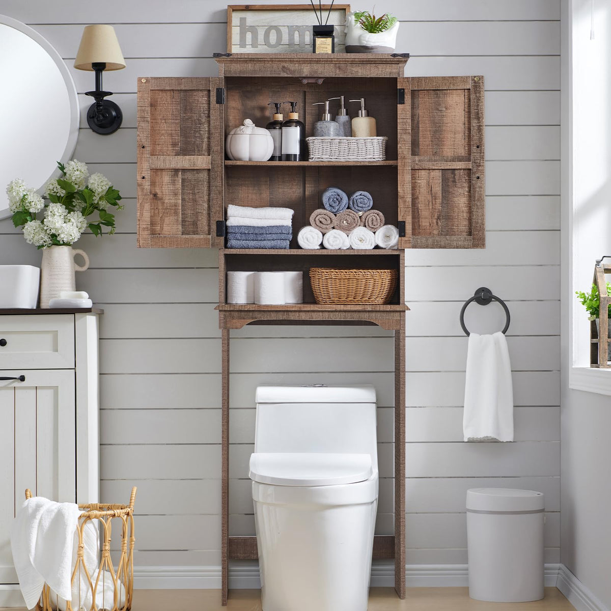 67" Over Toilet Storage Bathroom Cabinet Z2332