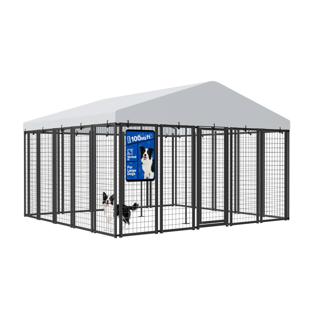 10x10 ft Heavy Duty Outdoor Dog Kennel P622354