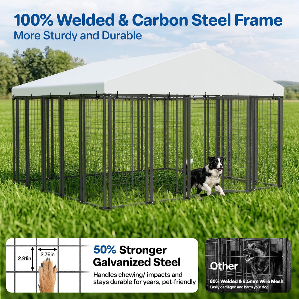 10x10 ft Heavy Duty Outdoor Dog Kennel P622354