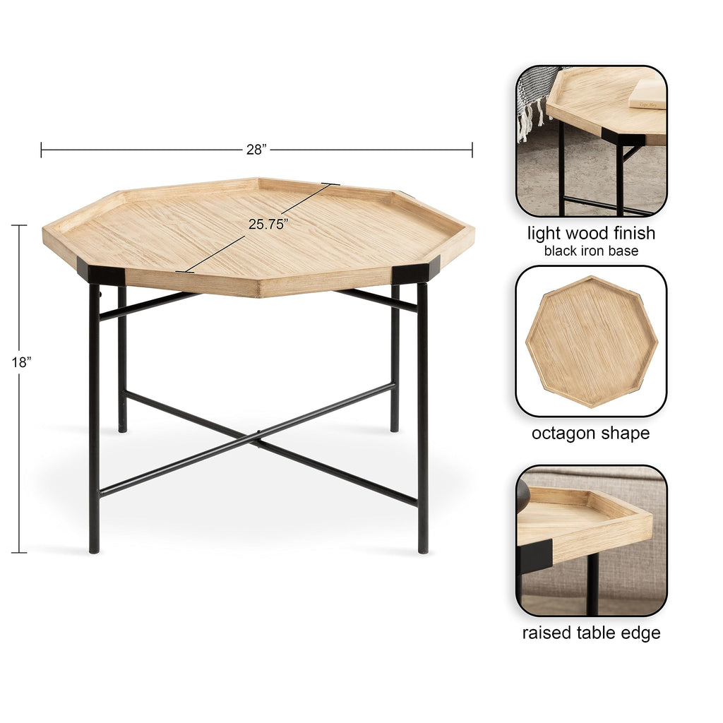 Two-Tone Octagon Coffee Table U65383