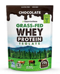 Chocolate Grass Fed Whey Protein Isolate Powder, 5 lb R930661