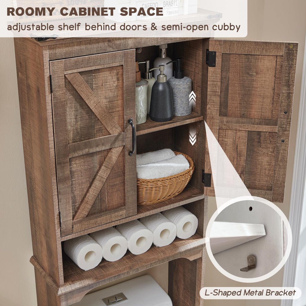 67" Over Toilet Storage Bathroom Cabinet Z2332