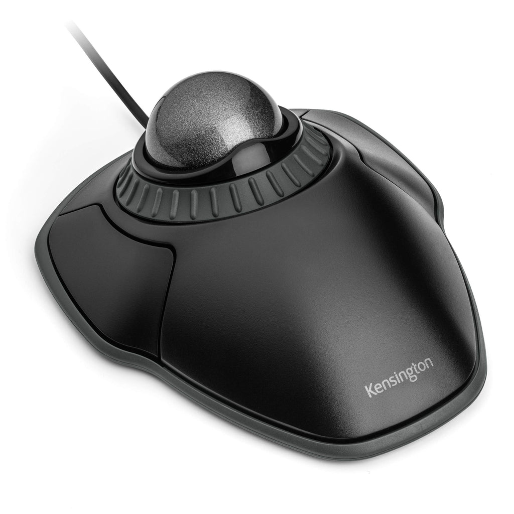 Black-Grey Trackball Mouse with Scroll Ring Z884
